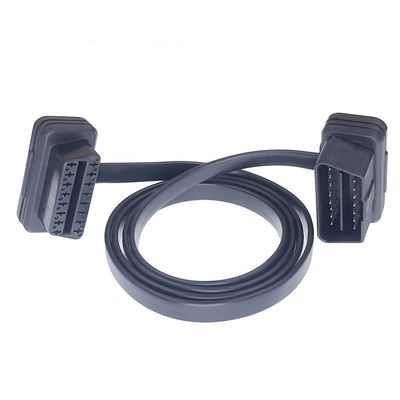 OBDII CABLE AOTAI 60cm Thin 16Pin Noodle Male to Female Elbow ELM327 OBD2 Extension for Car Troubleshooting and Scanning
