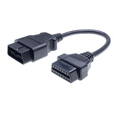 12V/24V Nissan Car Fitment OBD-II OBD2 16Pin Male to Female Diagnostic Extender Extension Cable for Advanced Diagnostics