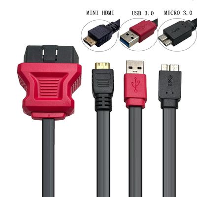OBD Charging Cable Micro USB Power Adapter 16Pin OBD2 Connector for Black and Direct Link Charger Dash Cam Car DVR GPS