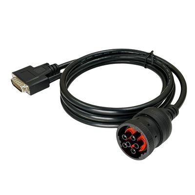 Industrial-Grade Normal Plug Material PA66 CF ABS PC -20-80°C Diesel Laptops 6-Pin Diagnostic Cable for Noregon DLA 2.0