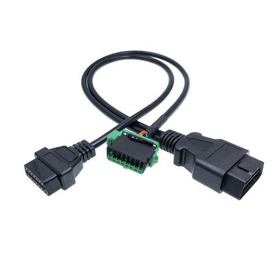 OBD2 OBDII Y Cable 16 Pin Male to Female Splitter Extension for PSA Car Diagnosis Extension