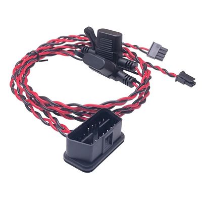BMW Car Fitment AOTAI OBD2 Y Splitter Cable Universal OBDII 2 Pin and 4pin Rectangle w/ Fuse GPS Diagnostic