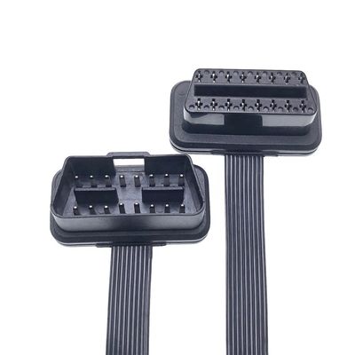 OBD2 Cable Low Profile Male to Female Pass Through OBDII Extension Cable for Diagnostic Tools Coder reader from 1-16pin Pins QTY