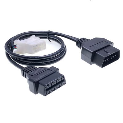 1994 Year 16 Pin OBD2 Splitter 1 Male to 2 Females OBD II Y Cable Adapter Harness J1962 Extension Nickel/Golden Plating
