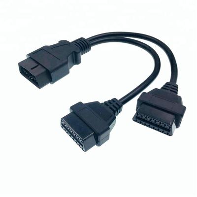 50cm 50cm/custom OBD 2 OBDII OBD2 Y Splitter Cable Male to Female Extension Cable Offer Drawing Customizable Length