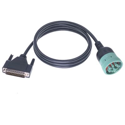 Highly-Durable Heavy Truck Black J1939 9 PIN Deutsch to DB25 Male Cable for -30°C- 80°C PVC OKI Technic