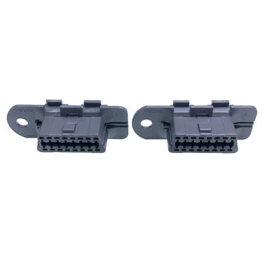 Nickel/Golden plating 24v OBDII 16 pin female connector for Volvo OBD2 female