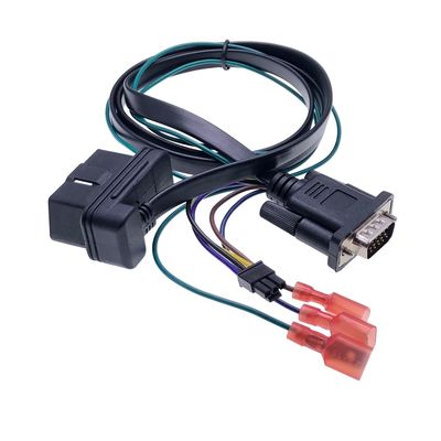 1M Length Customized OBDII DB15 to Right Angle 90 Degree Male Cable for Vehicle Diagnostics Customized Pinout