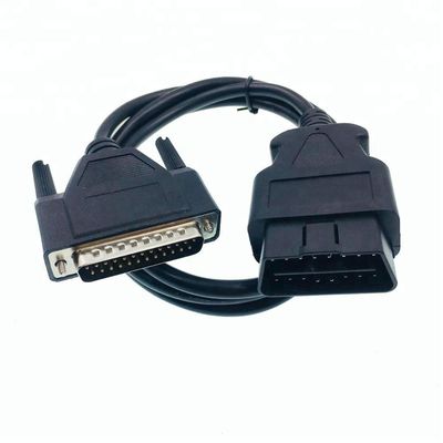 J1962 16 PIN OBD2 OBDII Male to DB25 D-sub 25 Cable 250g Pinout Information to Meet Customer Offer Specifications