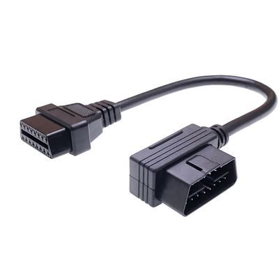 120g OBD-II OBD2 Right Angle 16 Pin Auto Car Male to Female Extension Cable Diagnostic Extender Cord Adapter