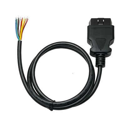 16PIN OBD Cable OBDII J1962 Male Connector to Open Plug Wire OBD Diagnostic Extension Cable 150g Voltage 12V/24V 12V/24V
