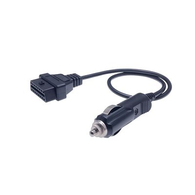 PVC/ABS Style OBD Power Cable Female OBD II to Cigarette Lighter Extension