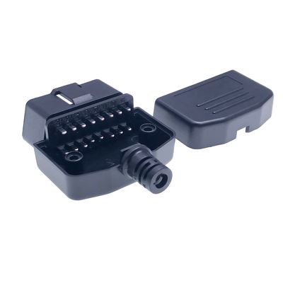 16PIN OBD2 Male Socket OBD PCB Enclosure for GPS Tracking Normal PIN Material Nickel plating Cold-Plating Offer Drawing