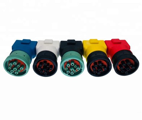 Compatible with Multiple Vehicles J1939 Deutsch 9PIN j1708 6PIN Connector to J1962 OBD2 Female Adapter