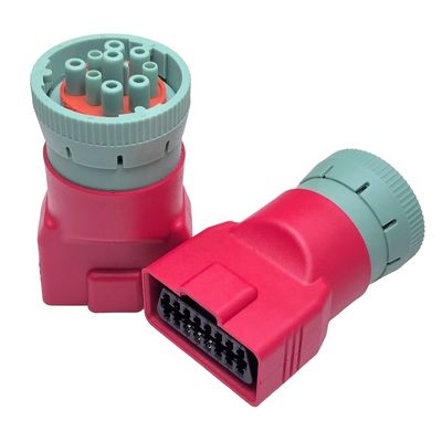 ABS 180g Heavy Duty Deutsch 9 Pin J1939 Bus Cable J1939 to OBD2 Adapter for Commercial Vehicles