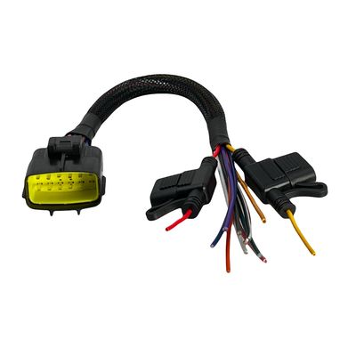 12V/24V BAIC Car Fitment Custom Wiring Harness With TE 12PIN Connector And Fuse