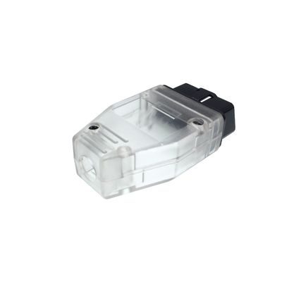 Voltage 12V/24V OBD2 16pin Male Connector Case Enclosure Cover For ELM327 Blue Tooth PA66 CF Normal Plug Material
