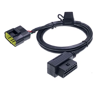 PA66 GF ABS PC AOTAI Right Angle Female Automotive Connector Cable OBD2 16PIN