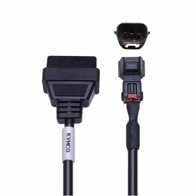 Motorcycle 3PIN To 16PIN OBD2 Adapter Cable for KYMCO Diagnostic Tools Scanner Applicable Models motorcycle Year 1981-1983