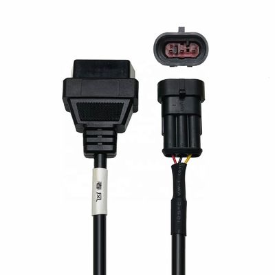Fiat Motorbikes OBD2 Scanner Cable with 3 Pin Diagnostic Adapter and Extension Cable Year 1981-1983