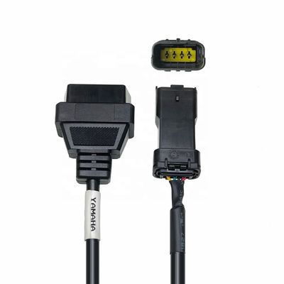 Car Fitment Delorean Motorcycle OBD II Diagnostic Cable for Ducati 4Pin to 16Pin Code Reader Convertor Scanner Adaptor