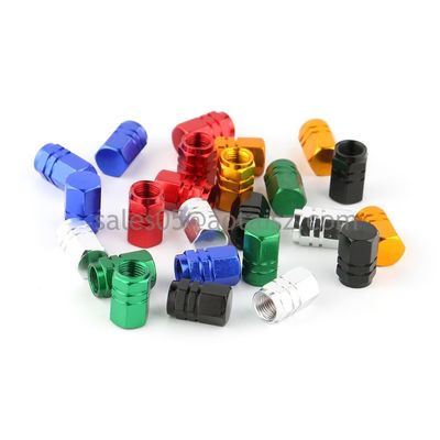 Universal Car Aluminum Alloy Wheel Tire Valve Stem Cap Cover 1Set Of 4 Pieces