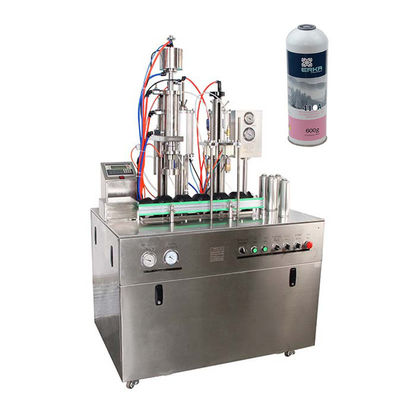 Latest Design Manufacturing Plant Hair Color Spray Filling Machine for Semi Automatic Paint Spray Aerosol Filling
