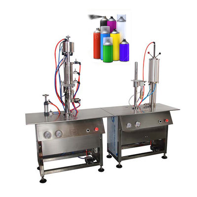 800-1100cans/hour Semi Automatic Manual Bov Nitrogen Aerosol Gas Deodorant Can Filling Machine with ≤±1% Filling Accuracy