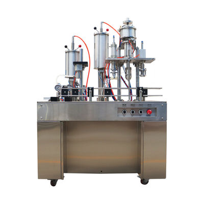 Aerosol Can Filling Machine 4 in 1 Butane Gas Filling Plant and Crimping Machine for Versatile Filling