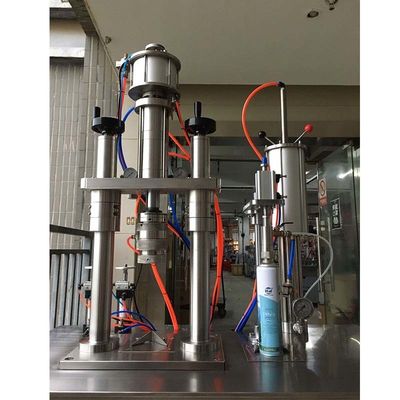 20-100mm Applicable Aerosol Can Diameter Under Cup Vacuum Refrigerant Freon R134a Filling Machine for Tin Plate Cans