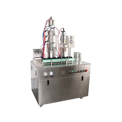 10ml-1000ml Liquid Volume Semi-Automatic Aerosol Filling Machine for Rexona Deodorant in 70-330mm Cans