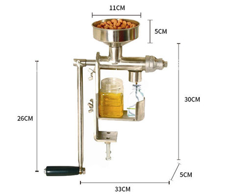 Product Capacity of 1-2kg/h Household Mini Oil Pressing Machine for Custom-made Castor Peanut and Sesame Oil Extraction