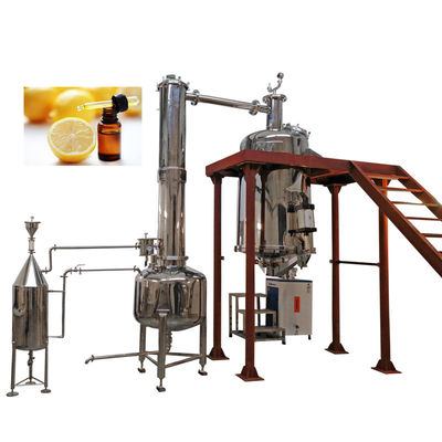 High Oil Yield 1000L Lemongrass Oil Extraction Plant Essential Oil Extraction Equipment Rose Water Distillation Machine