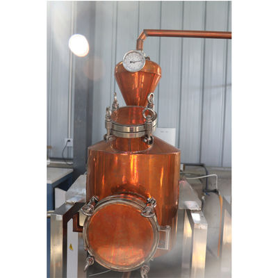 Depend on Capacity Geranium Copper Essential Oil Distillation Equipment with Steam Distiller Included and Qualit