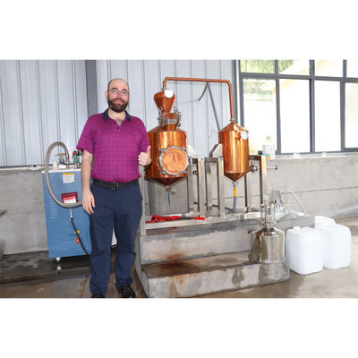 50L Stainless Steel Steam Distiller for Essential Oil Extraction from Lavender Mint and Lemongrass at Home