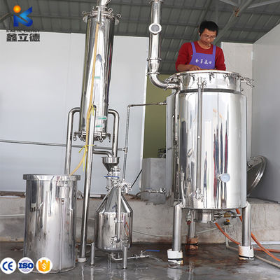 Food Beverage Shops Easy to Operate Fast Short Path Evaporator for Alcohol Water Essential Oil Distillation Equipment