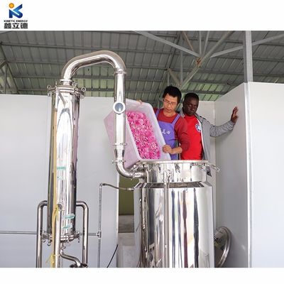 Suitable for Essential Oil or Hydrolat Extraction SS304 Stainless Steel Herb Essential Oil Steam Distiller Equipment Machine